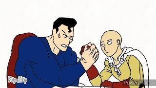 Saitama vs Superman arm wrestling