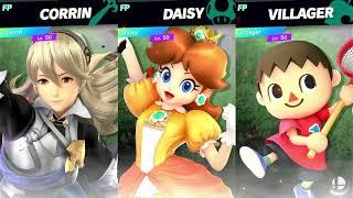 Super Smash Bros Ultimate Amiibo Fights 11pm Finals Corrin vs Daisy vs Villager