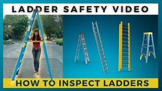 LADDER SAFETY  How to Inspect Portable Ladders