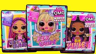 LOL Surprise OMG WORLD TRAVEL DOLLS Full Unboxing 3 New OMG Dolls