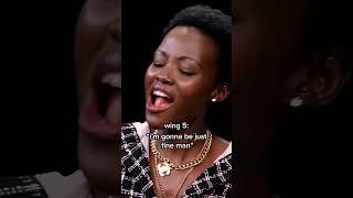 Lupita Nyongos reaction to every wing on Hot Ones