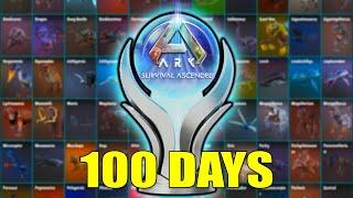 100 Days to Tame Every Creature on ARK Ascended