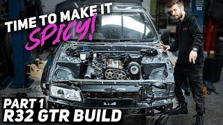 The Build Begins Full Engine Bay Overhaul - BIG POWER R32 GTR Build Part 1