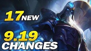 17 MORE NEW Changes coming soon in Patch 9.19 for WORLDS 26 total changes