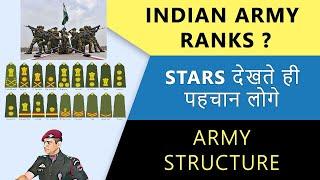 Indian Army Ranks And Structure Explained  Hindi