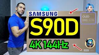 SAMSUNG S90D QD OLED UNBOXING Y REVIEW COMPLETA  Smart TV 4K HDMI 2.1 144Hz VRR HDR