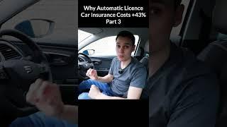 Why automatic licence holders pay more for insurance. Part 3. #automaticcar