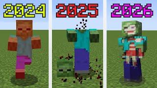 minecraft physics in 2024 vs 2025 vs 2026