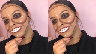 Last Minute Easy Purge Mask Halloween Makeup Tutorial