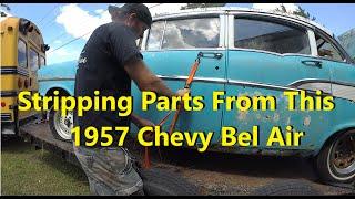 Pulling Parts Off My 1957 Chevy Parts Car