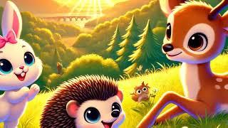 Discover the Magical Sunrise Adventures of Bunny Hedgehog and Fawn