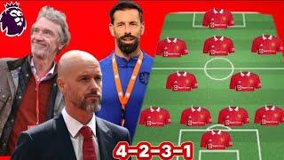 TOP 4 IS REST ASSURED New Man United Potential Line Up With TEN HAG & RUUD VAN NISTELROOY 20242025