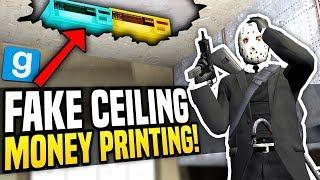 FAKE CEILING MONEY PRINTING - Gmod DarkRP  Hidden Money Printers