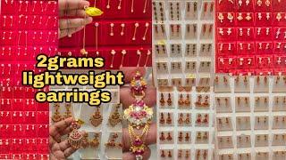 2grams lightweight earringsdaily wear casting designslightweight stone earrings