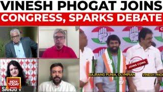 Vinesh Phogat Joins Congress Sparks Debate on Political Shifts  India Today