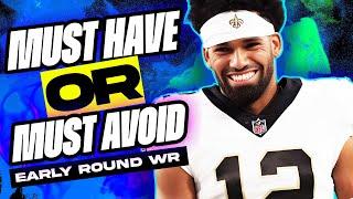 MUST HAVE? or MUST AVOID? Early Round WR ADP Breakdown - 2024 NFL Fantasy Football Draft Strategy