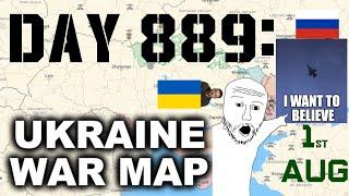 Day 889 Ukraïnian Map