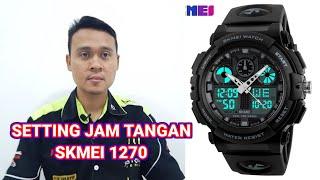 setting jam tangan skmei 1270