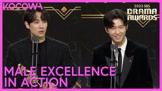 Male Excellence In Action Drama Winners Lee Joon & Hong Kyung  2023 SBS Drama Awards  KOCOWA+