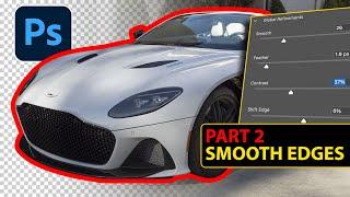 How to Smooth Edges in Photoshop. Select and mask 22