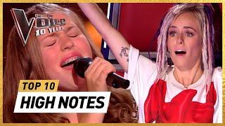 INSANELY HIGH NOTES in 10 Years of The Voice Kids
