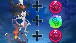 What if Darkrai Mewtwo and Garchomp Had Gigantamax and Mega Evolution  #pokemon #fusion #viral