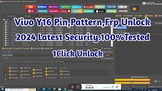 Vivo Y16 PinPattern Frp Unlock New Security By Unlock Tool 2024