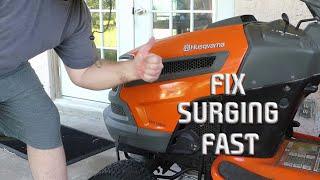 FIXING THE LAWN MOWER SURGING PROBLEM SKILL LEVEL EASY