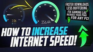  How to SPEED UP your Internet Boost Download Speeds Lower Ping Fix Lag on Wired and WiFi EASY