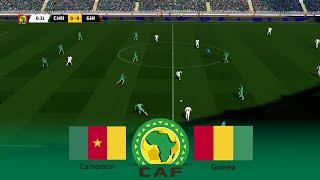 Cameroon vs Guinea  Africa Cup of Nations 2024 AFCON  15 January 2024  PES Gameplay HD