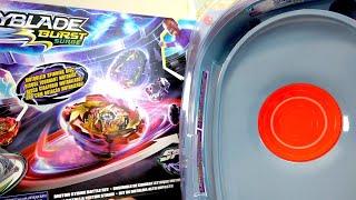 HASBROS FIRST ELECTRIC STADIUM  Motor Strike Battle Set SpeedStorm Unboxing  Beyblade Burst Surge