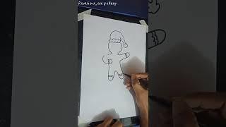 santa claus drawing very easy step by step #shorts #youtubeshorts #drawing #viral #santaclaus #art