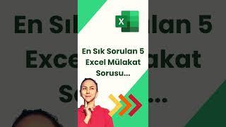 En Sık Sorulan 5 #Excel #mülakat Sorusu #shorts