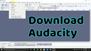 How to download audacity audio editor in windows  free audio editor  download audacity