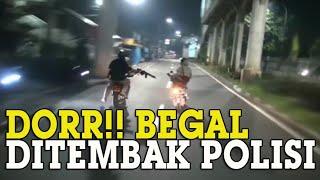 VIDEO Dua Begal Bermotor Ditembak Setelah Merampok Sepeda Motor Remaja di Daerah Cakung