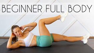 15 MIN TOTAL BEGINNER FULL BODY WORKOUT No Repeats No Equipment No Jumping