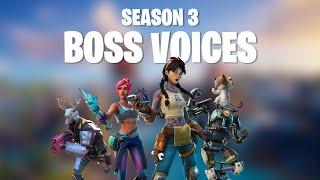 NEW Fortnite Chapter 2 Season 3 BOSS Voices NEW Henchmen Fortnite Sounds