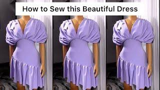 How to Sew this Beautiful Dress with Draping