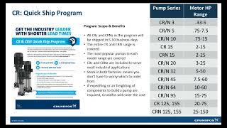 Grundfos Quick Ship Products Update