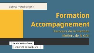 Formez-vous à laccompagnement professionnel - Licence pro Métiers de la GRH