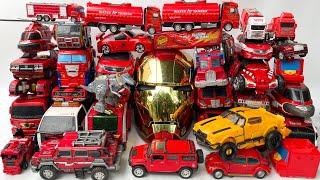 Red Color New TRANSFORMERS - Rescue OPTIMUS PRIME Stopmotion Robot Tobot HelloCarbot Dinosaur Toys