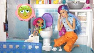 How My Kids All Got Sick - LOL Family All Got Sick  Doll Morning and Night Sick Routine