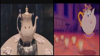 Be Our Guest Beauty and the Beast 2017 vs 1991 Comparison