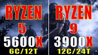 RYZEN 5 5600X vs RYZEN 9 3900X  RTX 3070 @ 8GB  PC GAMES TEST 