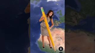 Huge Pencil on Google Earth #shorts #googlemaps #googleearth #armkien