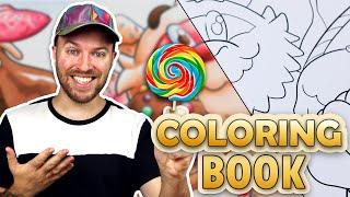 Professional Artist VS a Coloring Book..?  CANDY CRUSH