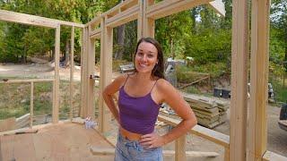 Framing Walls For Our Off Grid Home Addition  A Goat Hike To The Creek