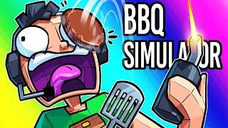 BBQ Simulator Funny Moments - Cooking For Our Waifu