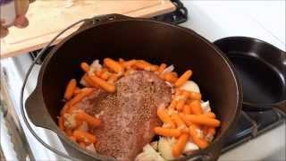 Corned Beef & Cabbage With Lodge 12Qt Cast Iron Dutch Oven