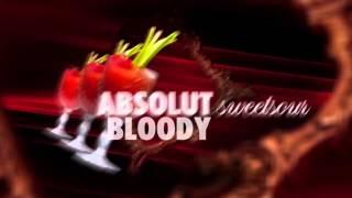 Absolut Bloody Drinks Video Bar Projection